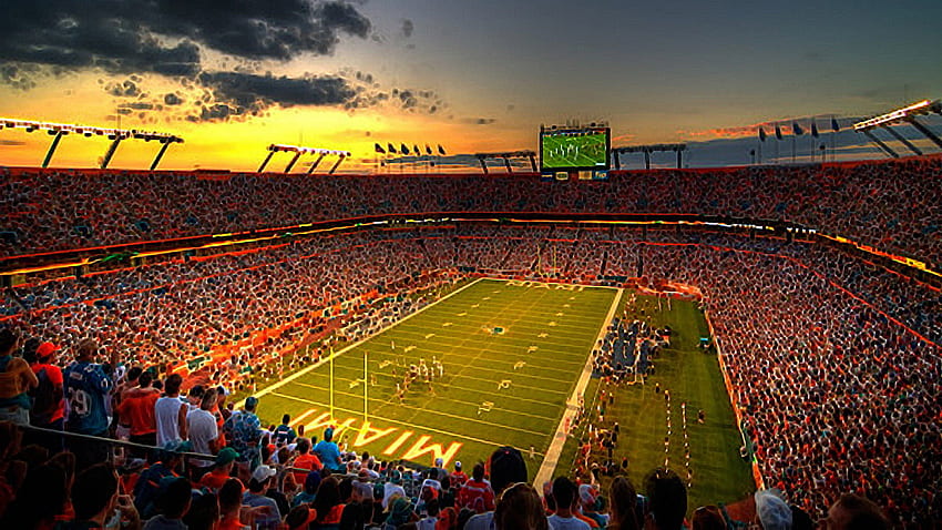 Stadiu Nfl Sun Life Stadium Of The Miami Dolphins, American Football Stadium HD wallpaper