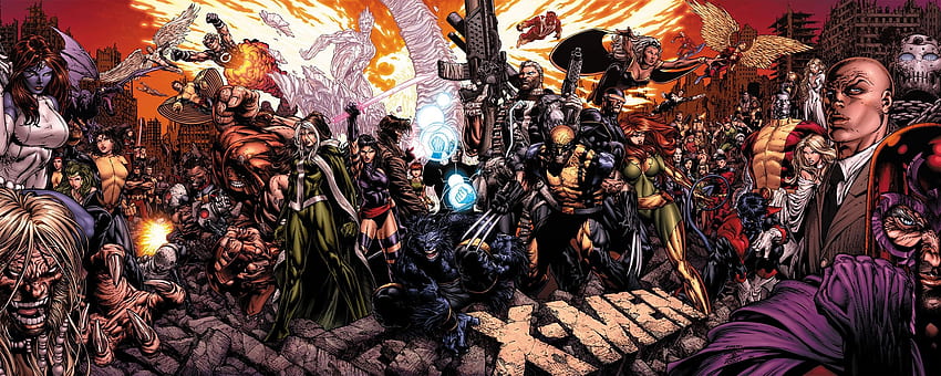 X-Men, monitor doble de la Liga de la Justicia fondo de pantalla