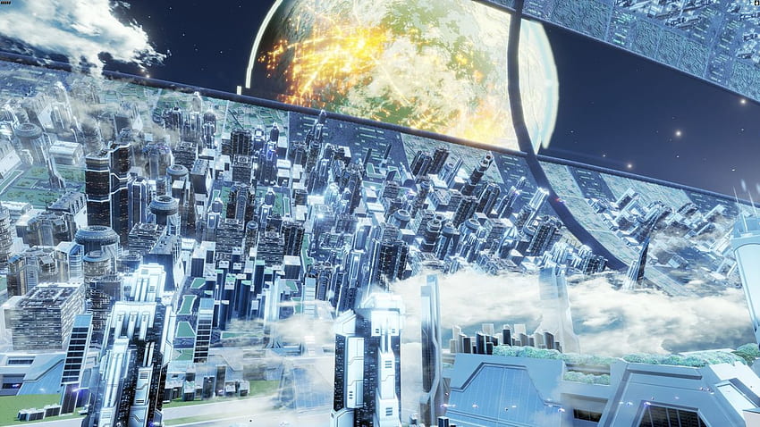 SPACE COLONY Rts 전략 공상과학 초현대적 1식민지 시뮬레이션 기술 식민화 비디오 게임 모험 ​​탐험 도시 도시 상세 정보 . HD 월페이퍼