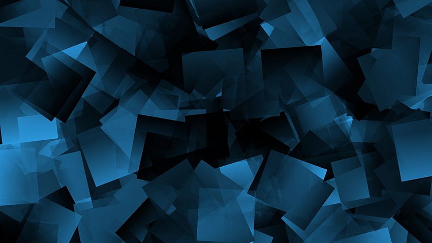 Shapes, Squares, Blue, , Abstract HD wallpaper