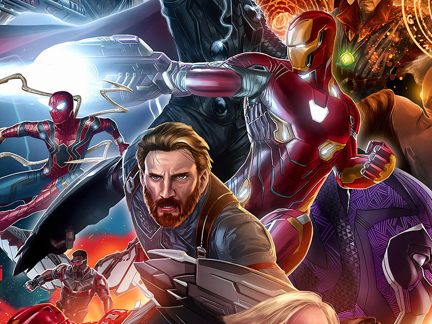 Avenger Assemble , Artwork , Avengers Endgame , , Superheroes HD wallpaper