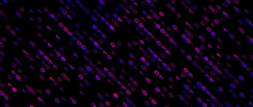 Resolusi Biner Kode Glowing Minimal, Kode Digital Wallpaper HD