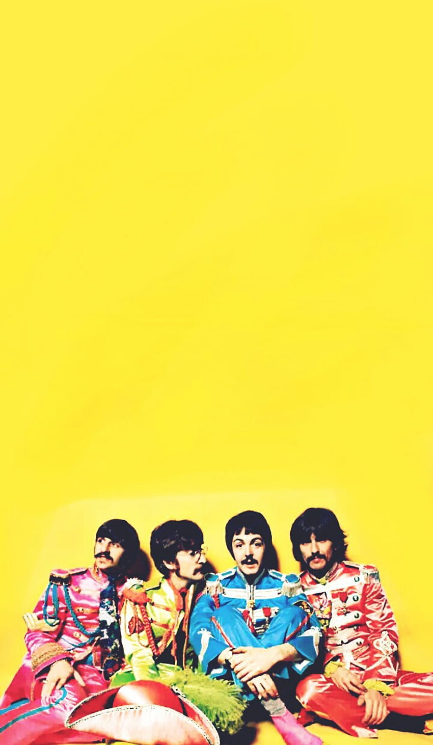 Бийтълс, Бийтълс и Джордж Харисън - Sgt Pepper's Lonely Hearts Club Band hoot, Sgt. Pepper's Lonely Hearts Club Band HD тапет за телефон