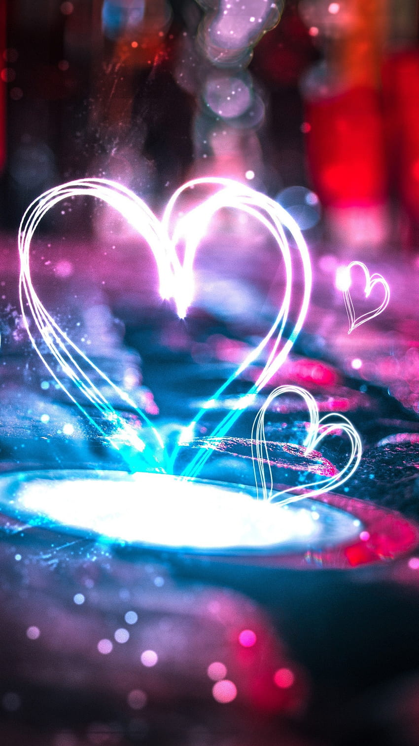 Neon, Love, Hearts, Lights, , , , Background, E29380, Neon Broken ...