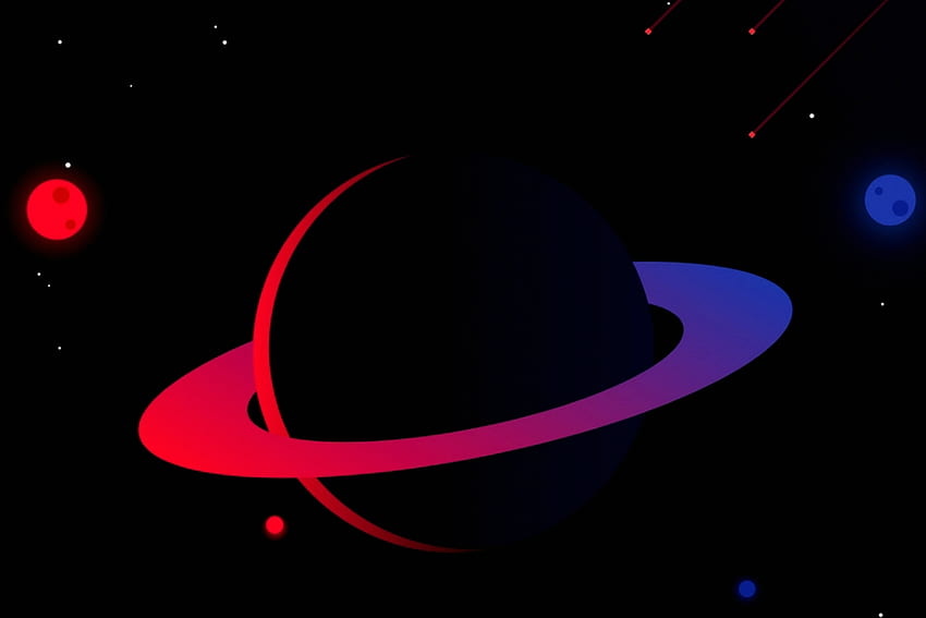 Abstract of Saturn, space, saturn, abstract, cg HD wallpaper