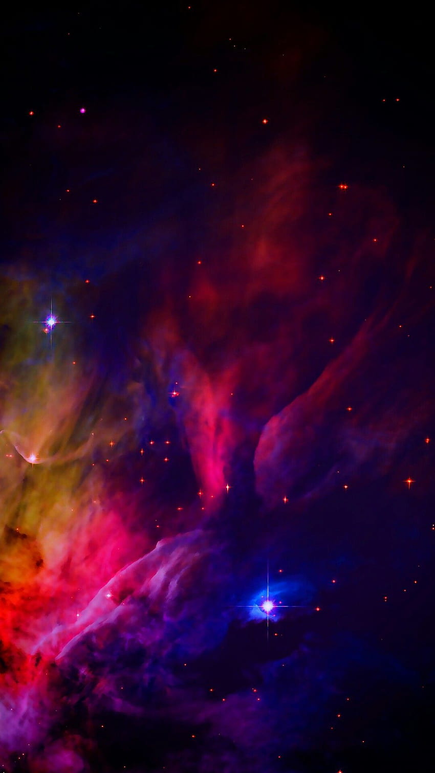 Iyan Sofyan sobre el espacio, la galaxia del arco iris fondo de pantalla del teléfono