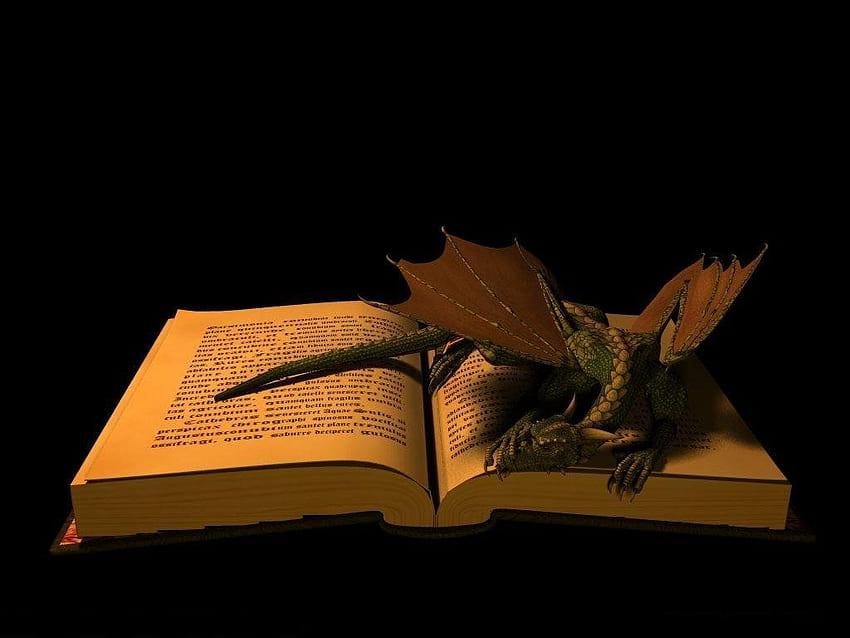How can books change your life?. Book dragon, Magic spell book, Dragon time HD wallpaper