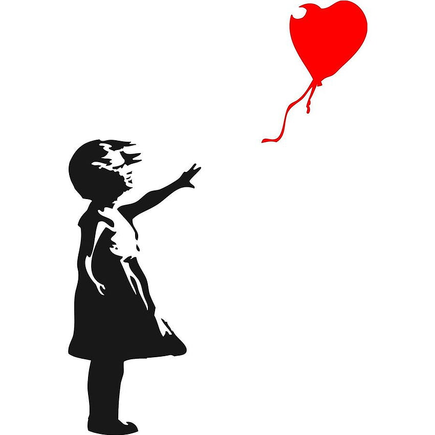 Banksy Girl, balão vermelho Papel de parede de celular HD