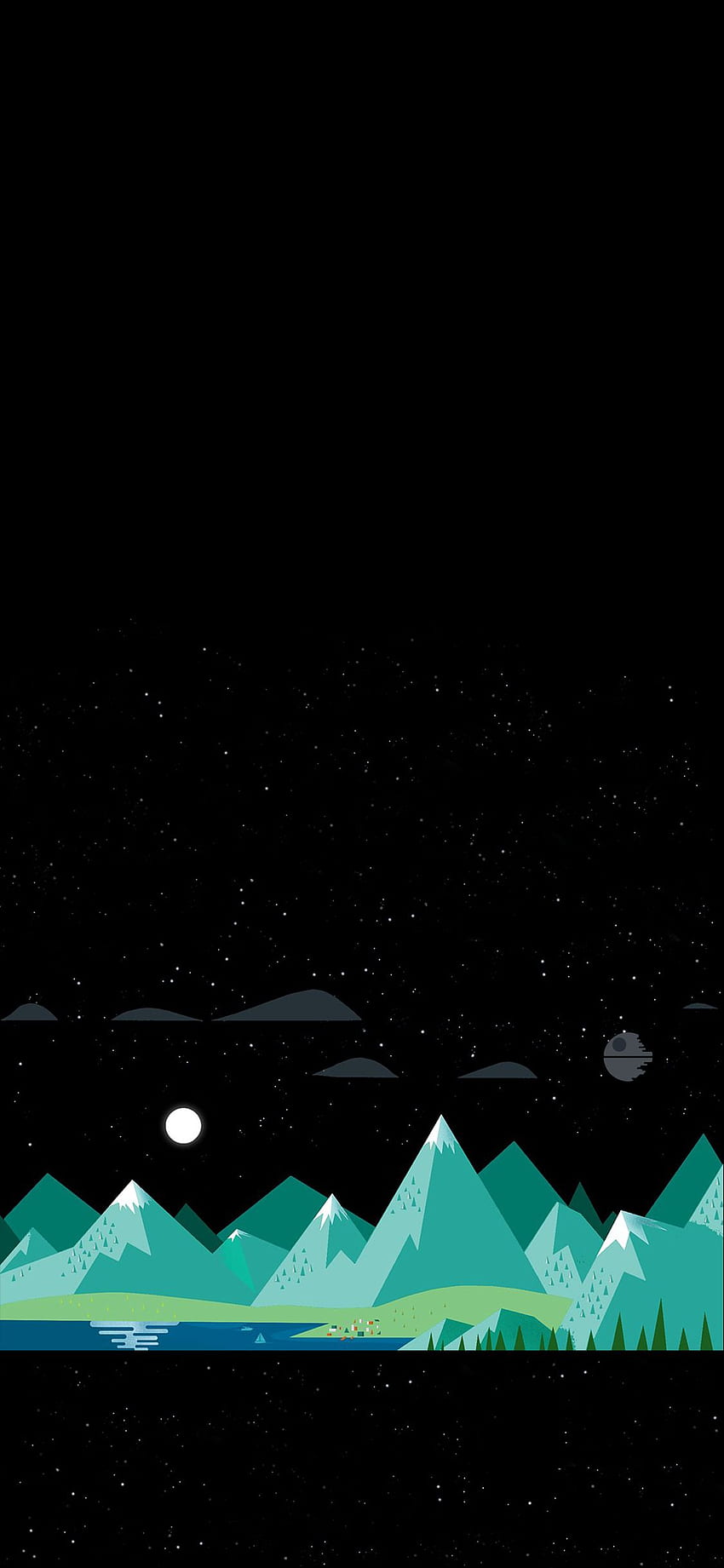 Subtle Death Star for iPhone x - [1125 × 2436] : StarWars HD phone wallpaper