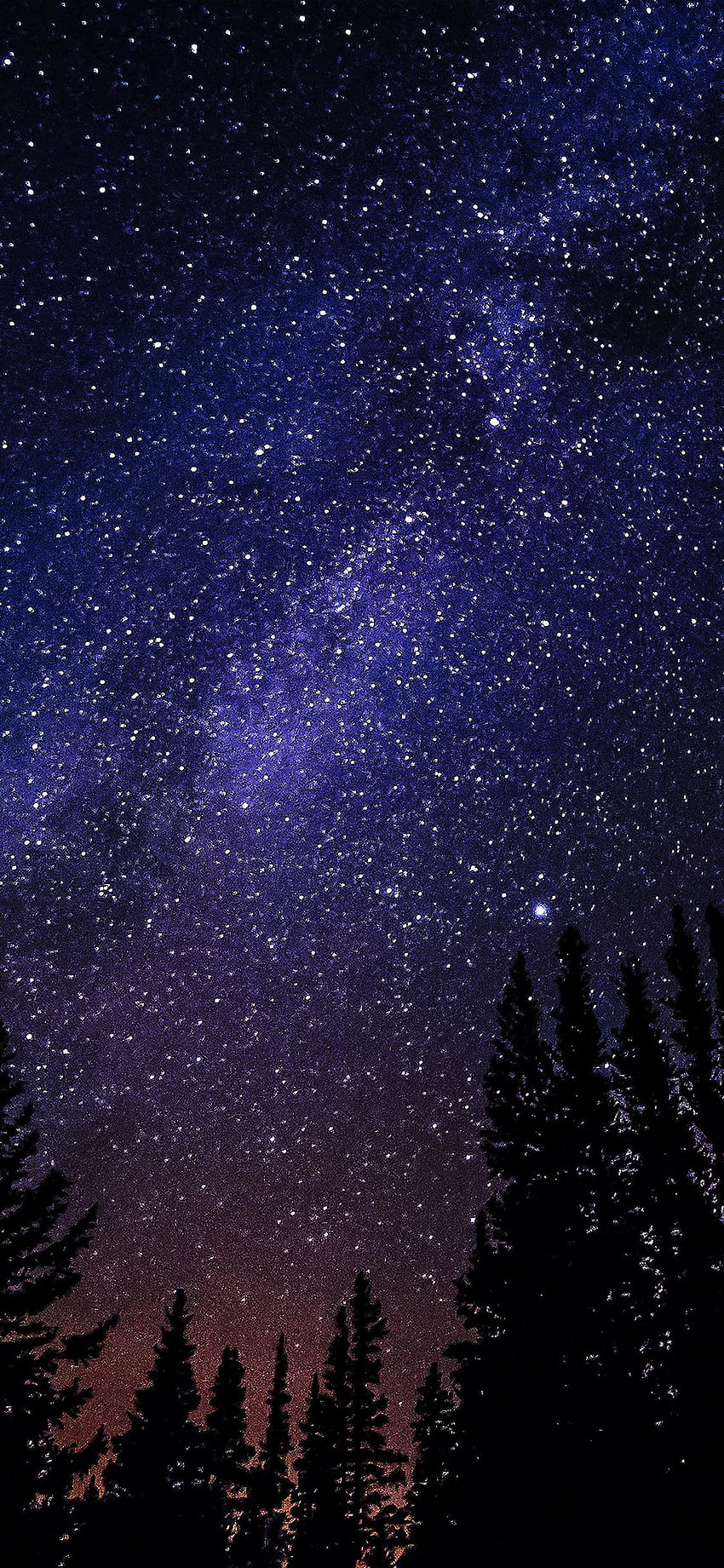 iPhone X gece yıldızlı gökyüzü aurora kış karanlığı, Kış Gecesi Gökyüzü iPhone HD telefon duvar kağıdı