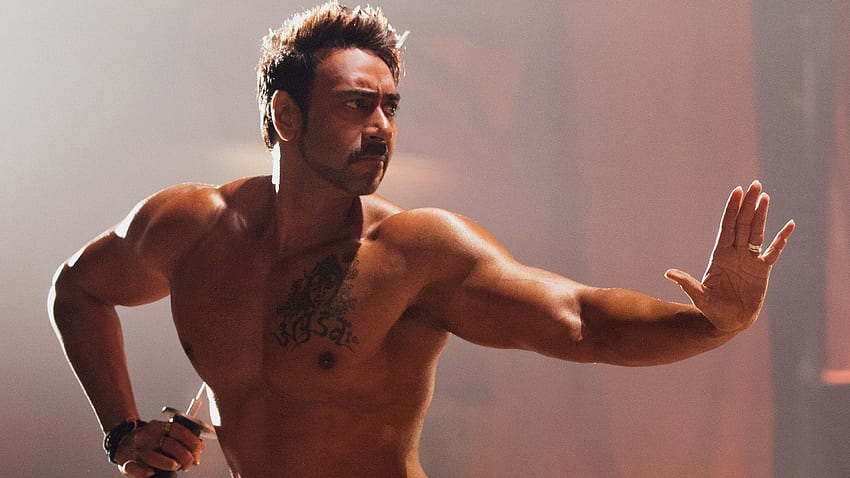 Ajay Devgan Six Pack Abs Body with Tatto HD wallpaper