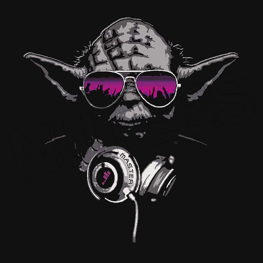 Yoda Dj Jedi Master Hip Hop Musica Cuffie Uomo Donna Bambini T Shirt Gilet S 3Xl Sfondo del telefono HD