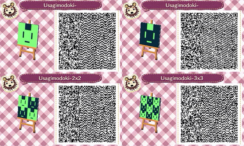 animal crossing new leaf qr codes wallpaper