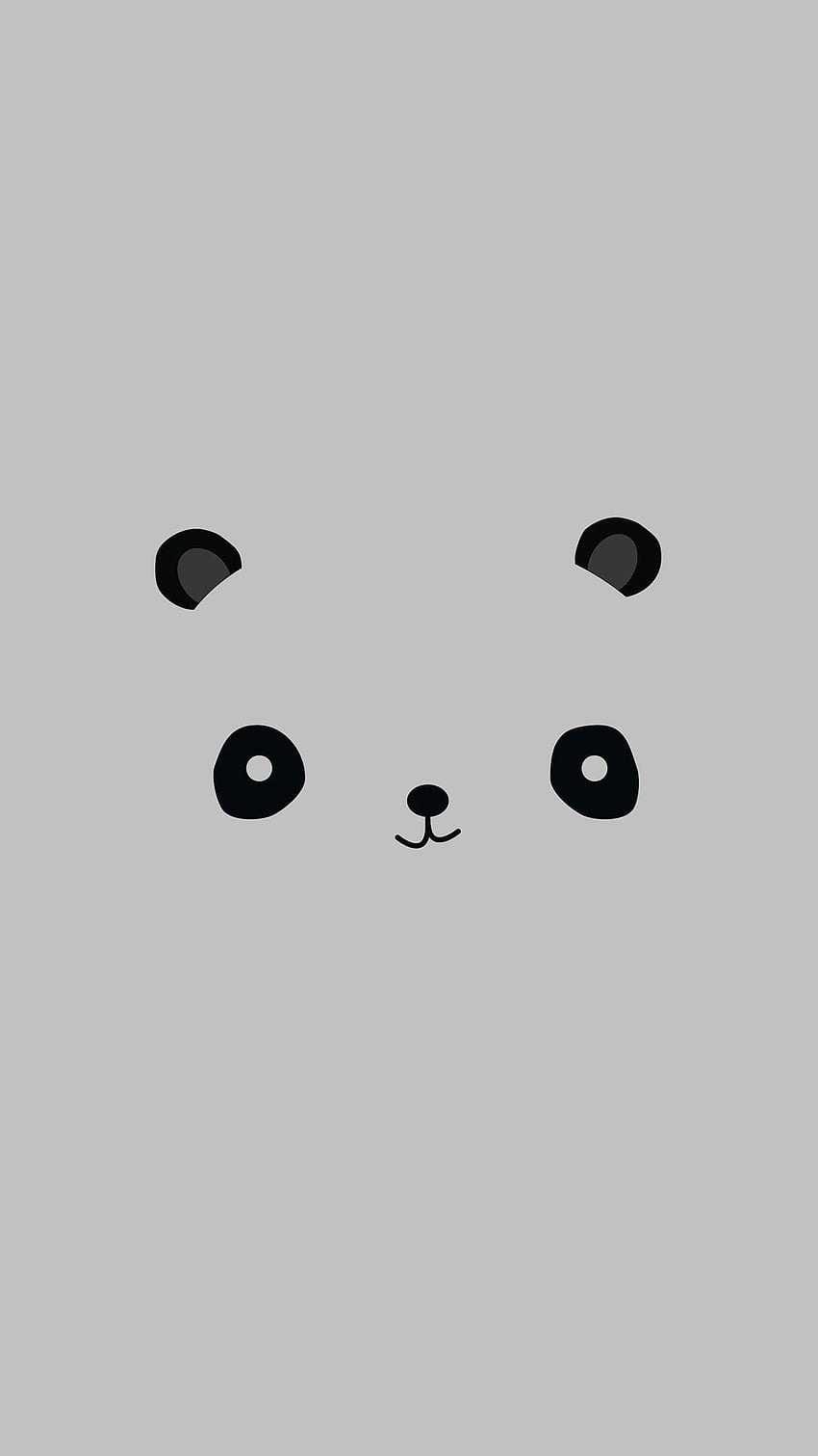 Panda Gray, Black Panda HD phone wallpaper