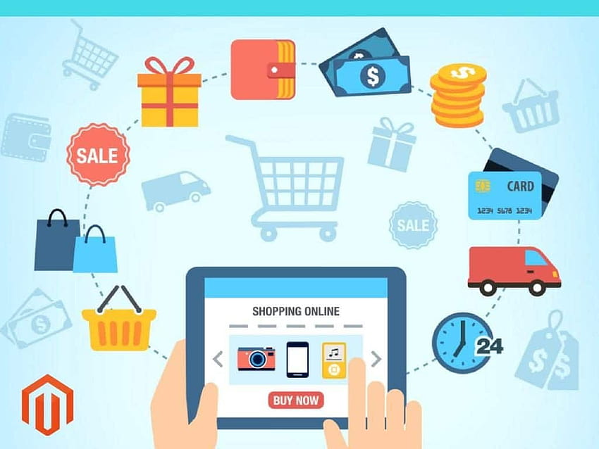 Comercio electrónico: objetivos del comercio electrónico, comercio electrónico fondo de pantalla