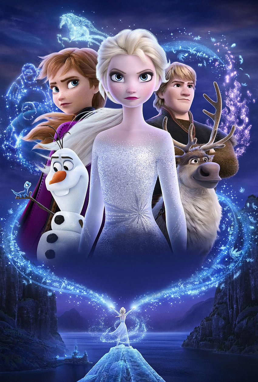 アナと雪の女王2、映画、、背景、エルサ HD電話の壁紙