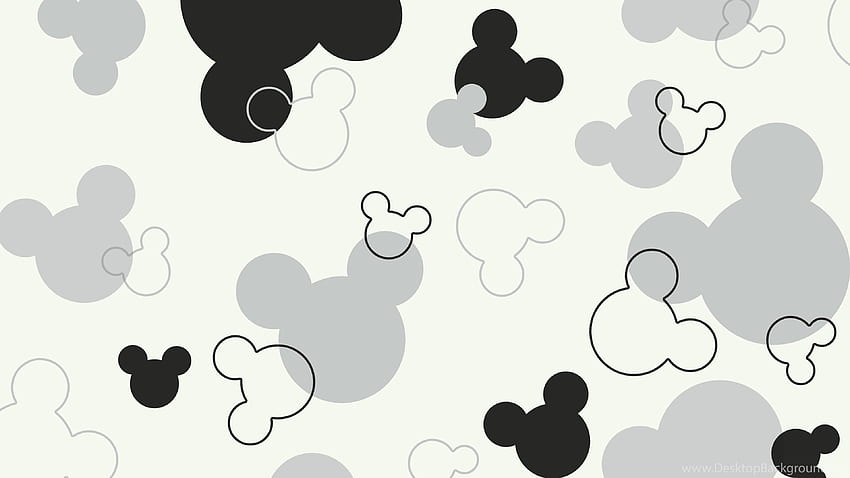 Weißer Micky-Maus-Kopf-InnenraumDekorierender Hintergrund, Micky-Maus-PC HD-Hintergrundbild