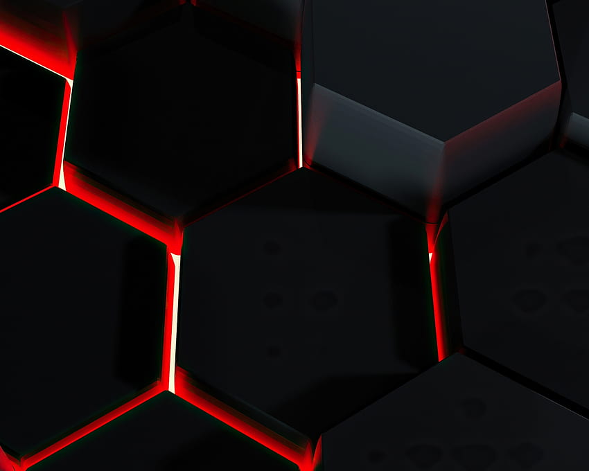 lava glow, polygons, glowing edge, abstract, dark , standard 5:4 fullscreen , , background, 26010, Red Hex HD wallpaper