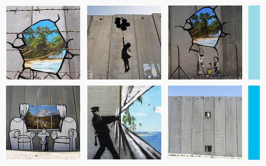 Banksy In Bethlehem, バンクシー, ベツレヘム, アート, 落書き 高画質の壁紙