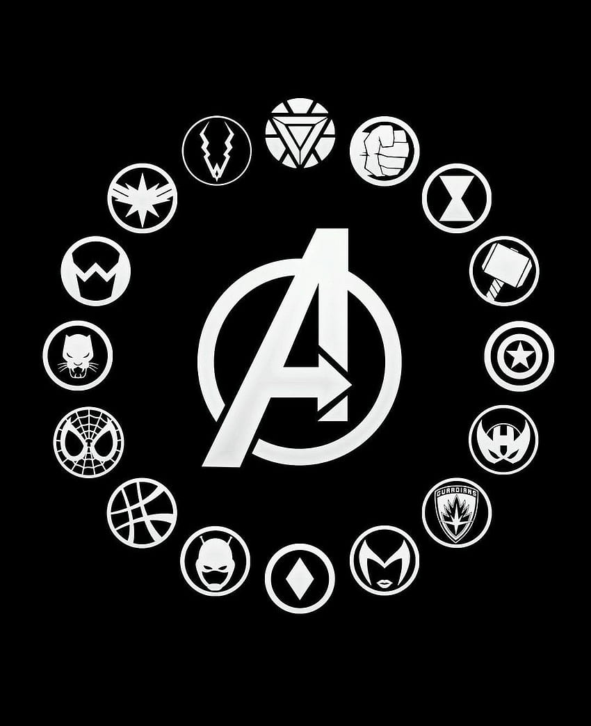 MARVEL - Avengers Infinity War - Icône des héros. Avengers, logo Marvel, tatouage Avengers Fond d'écran de téléphone HD