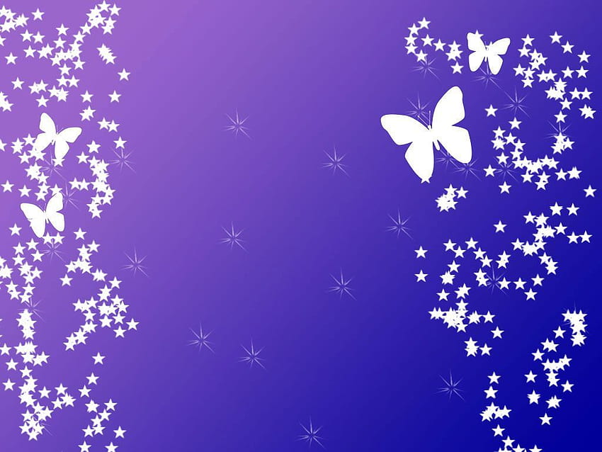 View source . iPad Pro & Others ! in 2018, Purple Butterfly and Stars HD wallpaper