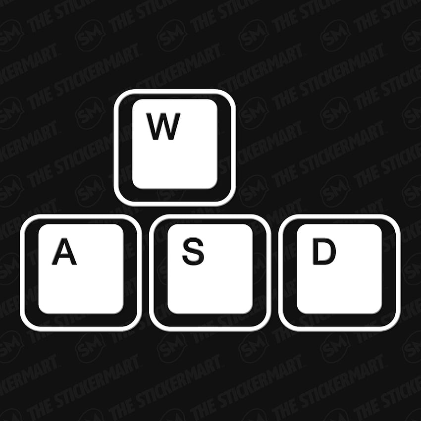 WASD Gaming Keyboard Keys Vinyl Decal. Keyboard keys, Gaming tattoo, Keyboard HD phone wallpaper