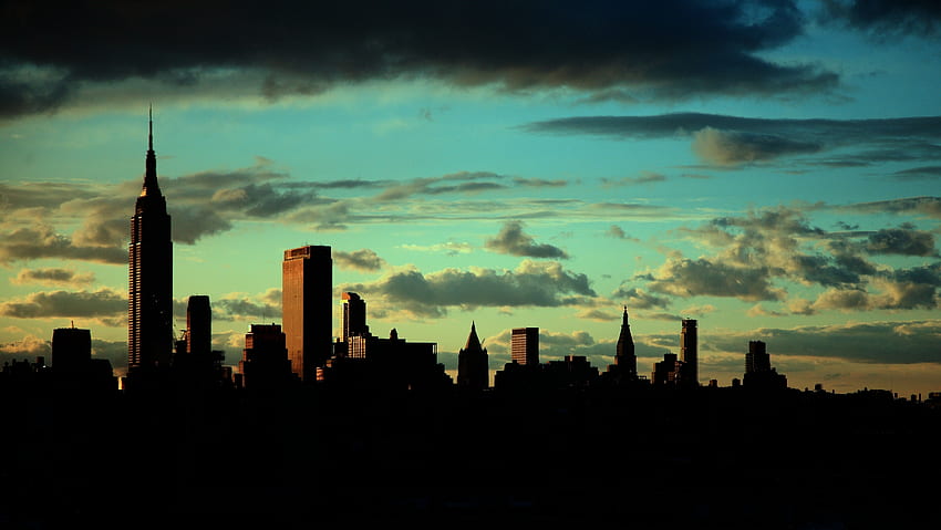 นิวยอร์ก เมือง แมนฮัตตัน ตึกเอ็มไพร์สเตท วอลล์เปเปอร์ HD