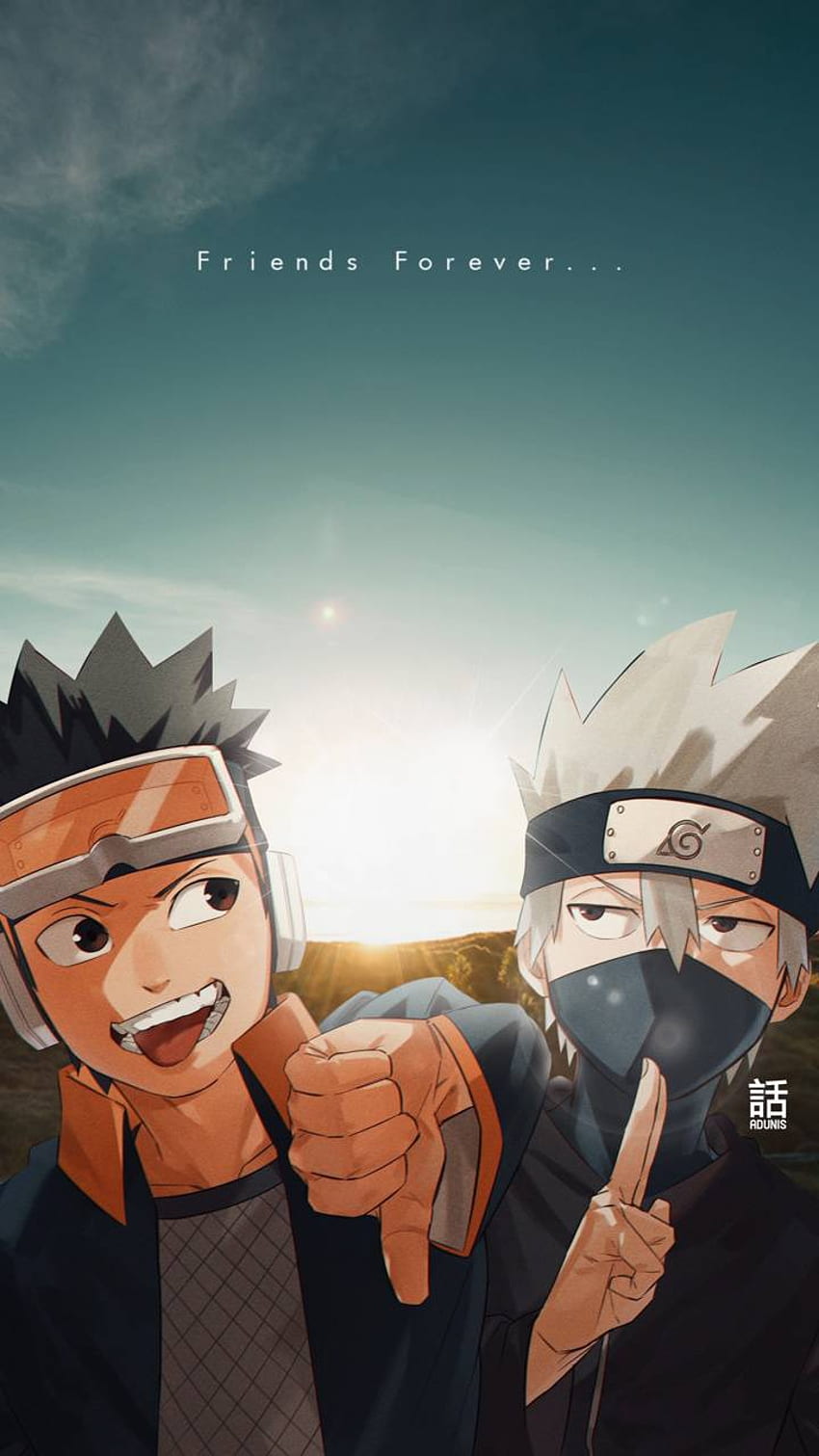 Obito und Kakashi iPhone, Rin Kakashi Obito HD-Handy-Hintergrundbild