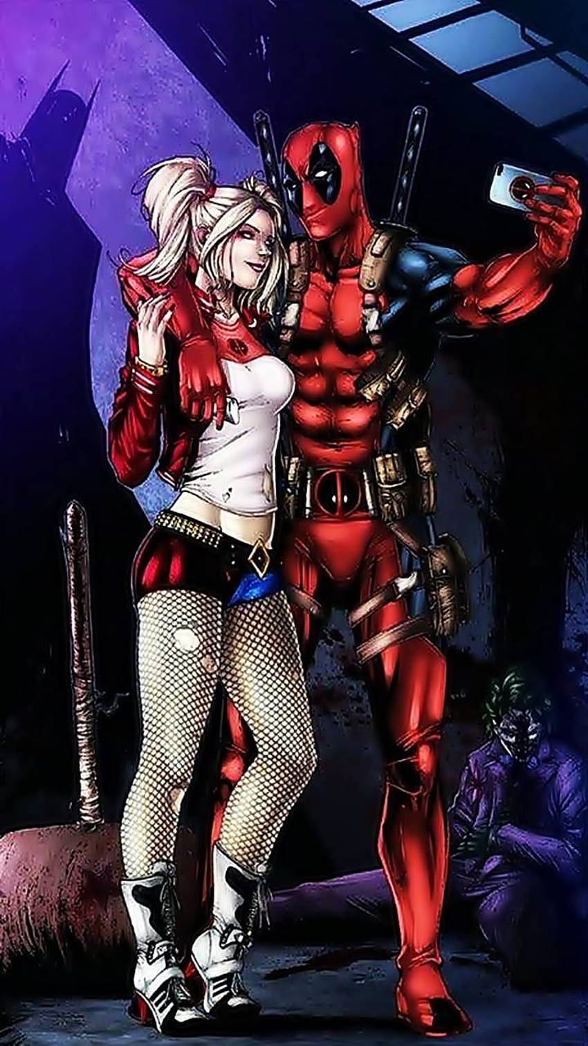 Deadpool Harley Quinn Fanfiction Affiche Impressions numériques Art et objets de collection dalasmaker.se Fond d'écran de téléphone HD