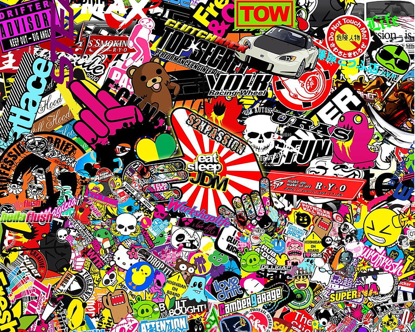 Sticker Bomb - Sticker Bomb Sheet - -, Anime Sticker Bomb HD wallpaper