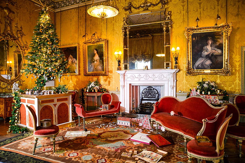 Jak odtworzyć wiktoriańskie Święta Bożego Narodzenia w domu, korzystając z porad Harewood House i Michaela Howellsa - The English Home Tapeta HD