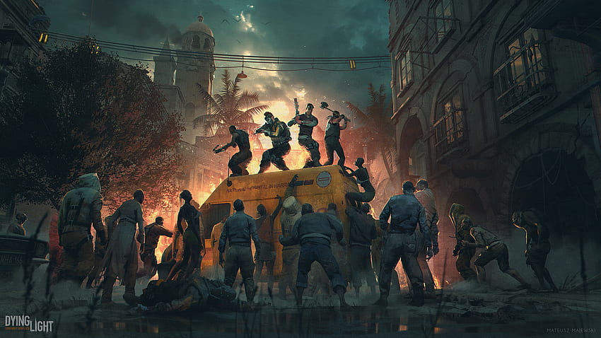 Dying Light vs Zombies, Zombie City HD wallpaper