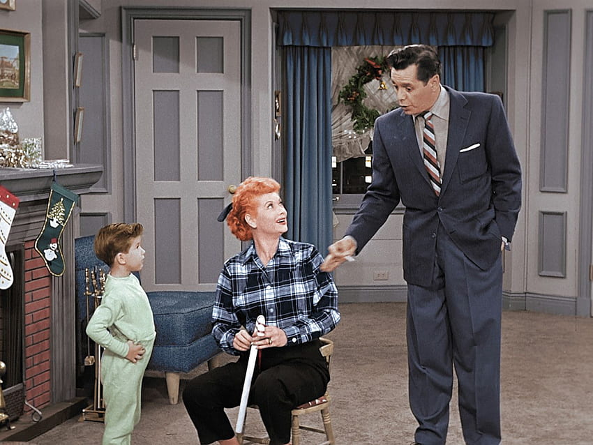 Lo nuevo del especial de Navidad Colorized I Love Lucy fondo de pantalla