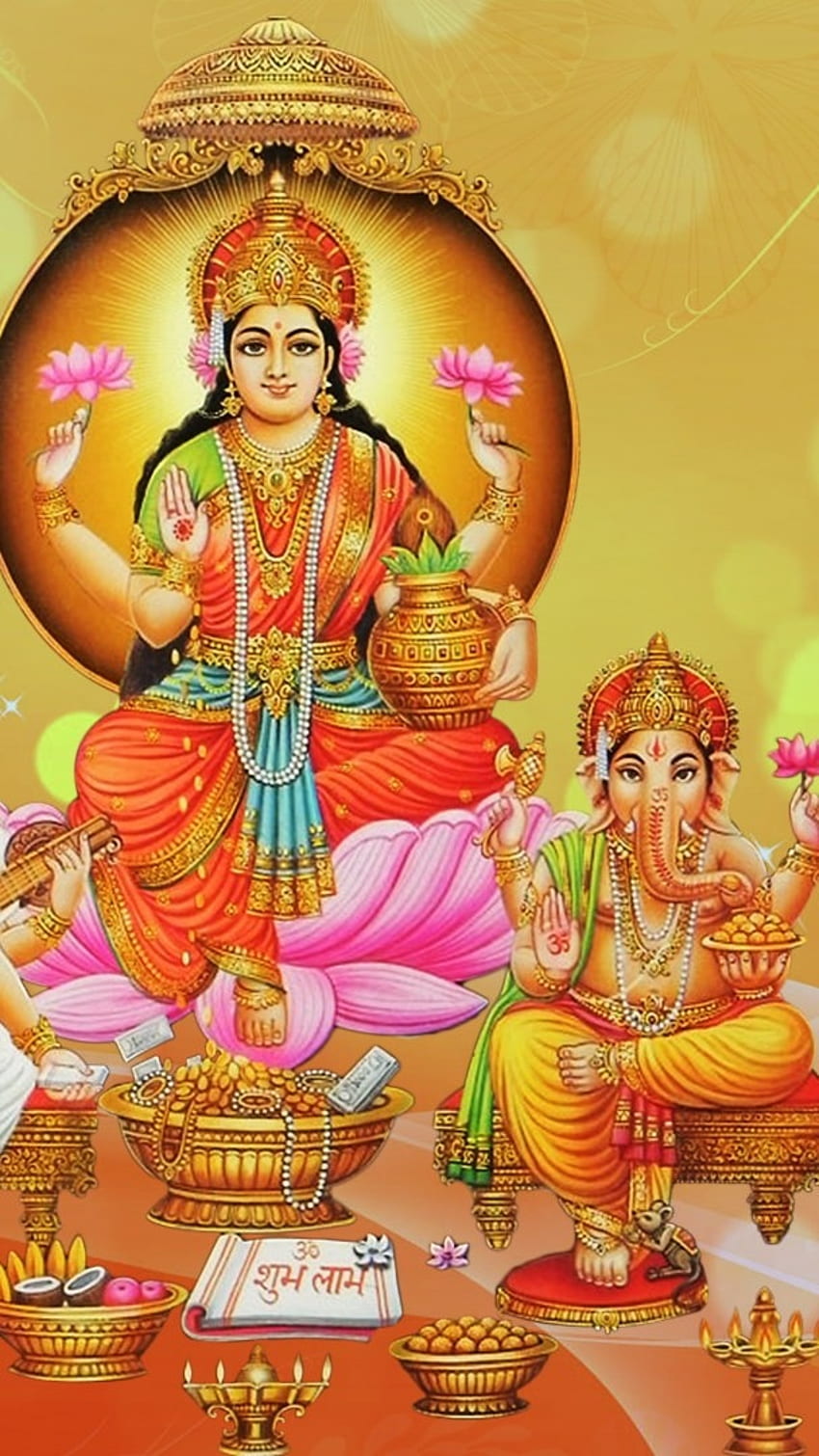 Laxmi Ganesh, Laxmi Mata HD phone wallpaper | Pxfuel