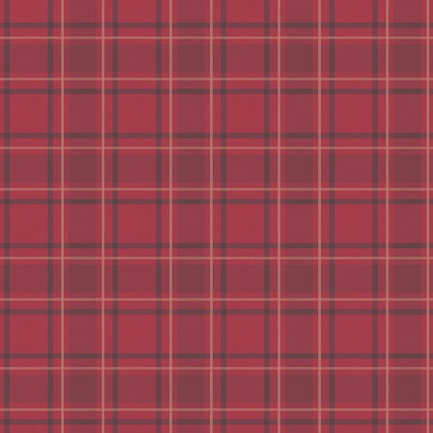 Tartan Traditional Red (ILW980025) .uk: DIY & Tools, Red Checkered HD phone wallpaper
