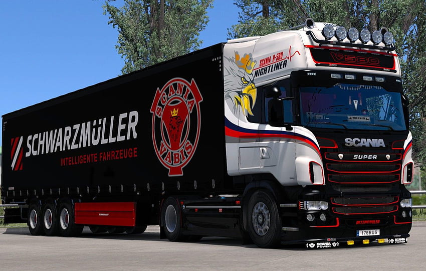The Game, Truck, Euro Truck Simulator 2, SCS Software, SCANIA R 580 For , Section игры, ETS2 HD тапет