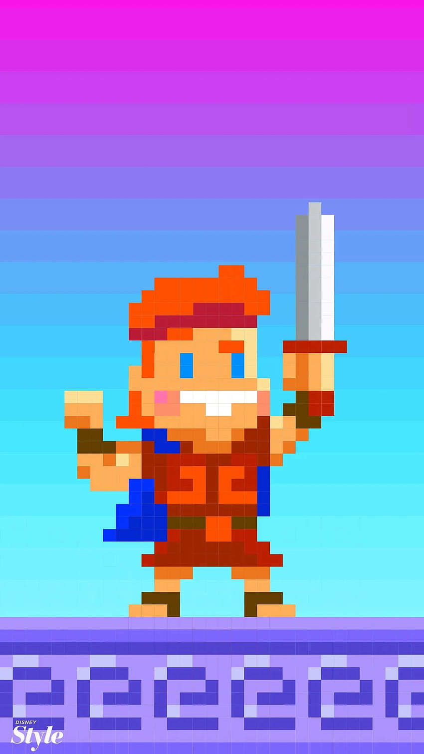 Give Your Phone A Rad Disney Twist With These 8 Bit Phone, Hercules Disney HD phone wallpaper