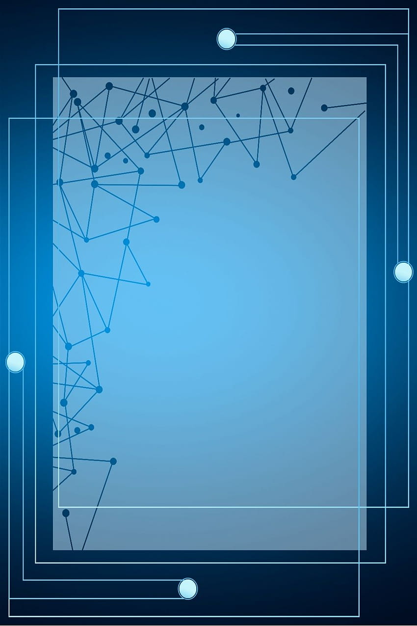 青のミニマルな電子技術の境界線の背景。 テクノロジー、テクノロジー デザイン グラフィック、グラフィック デザイン背景テンプレート HD電話の壁紙