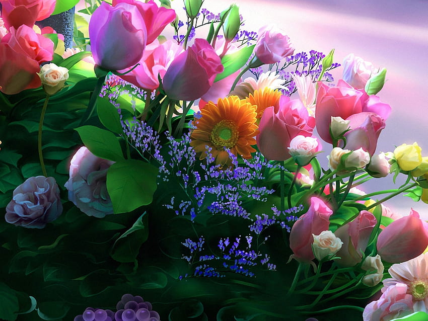 Plantes, Fêtes, Fleurs, Cartes postales, 8 mars, Journée internationale de la femme (Iwd) Fond d'écran HD
