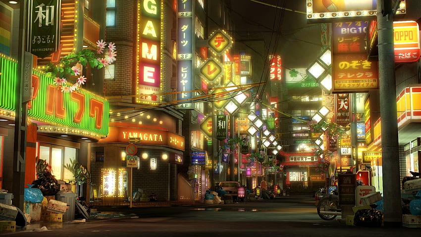 Yakuza 0 (2015) art promotionnel, Yakuza City Fond d'écran HD