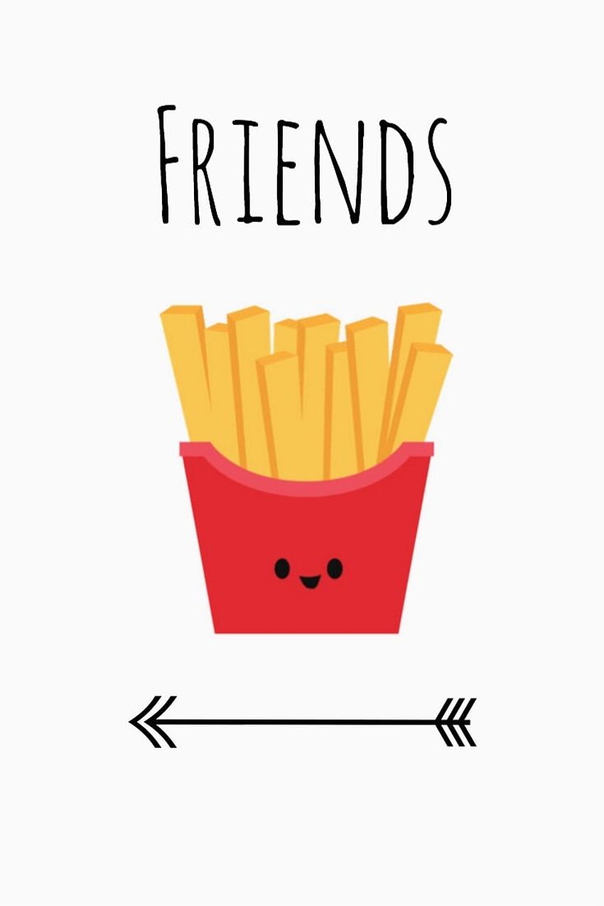 Best Friends French Fries, Cute French Fries HD phone wallpaper
