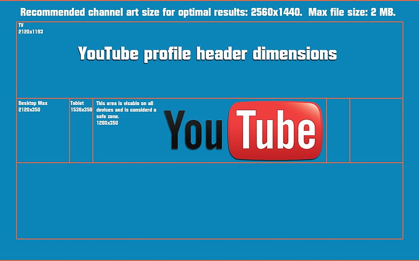 2560 x 1440 YouTube Channel Art Template