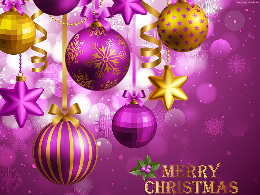 ღ.Sparkling of Purple Ornaments.ღ, stripe, jolly, winter, glow, festival, colors, stars, party time, bows, sparkling of purple ornaments, snow, bright, happy, sweet, greetings, outdoor, purple, displays, merry, pretty, lovely, chic, holidays, colorful, sparkling, cute, ribbons, xmas, snowflakes, sparkle, winter time, christmas tree, new year, golden, dazzling, ornaments, blurred, beautiful, balls, seasons, celebration, christmas, decorations, cool, hang, funny HD wallpaper