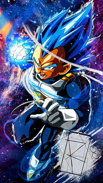 Desenho: Vegeta Super Saiyajin Blue Full Power