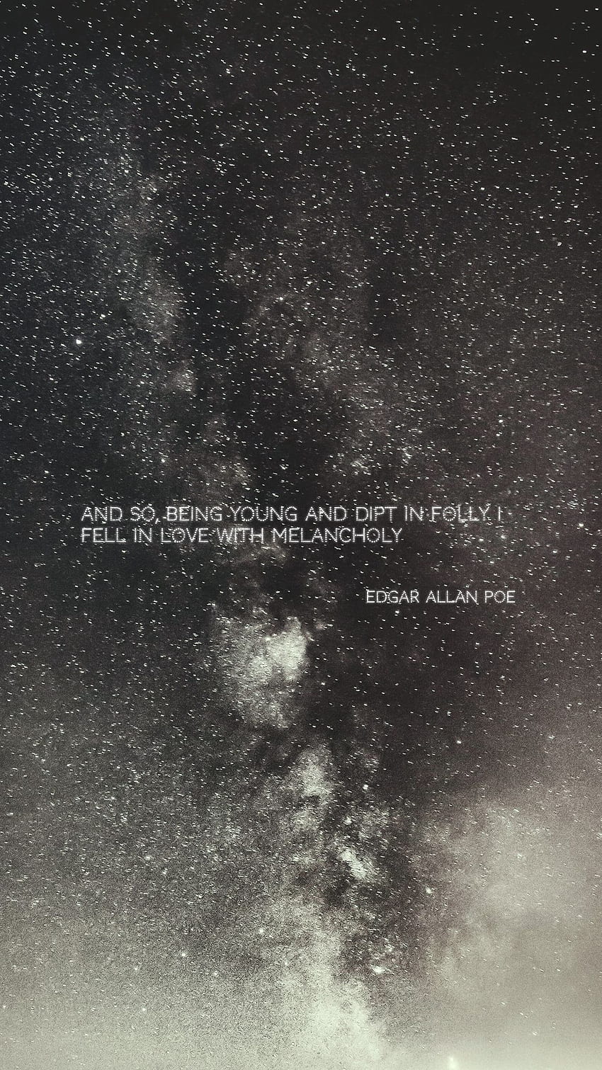 My Lockscreens - Stars. quotes, Poe quotes, Song lyric quotes ...