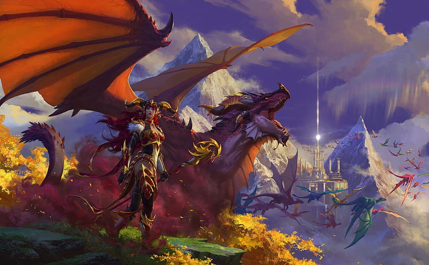 World Of Warcraft Dragonflight Wallpapers  Wallpaper Cave