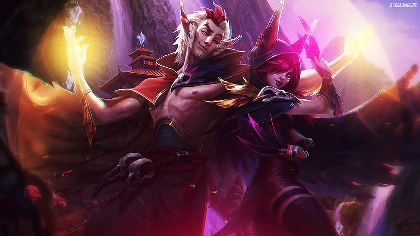 Xayah (League of Legends) . Background, Rakan HD wallpaper | Pxfuel