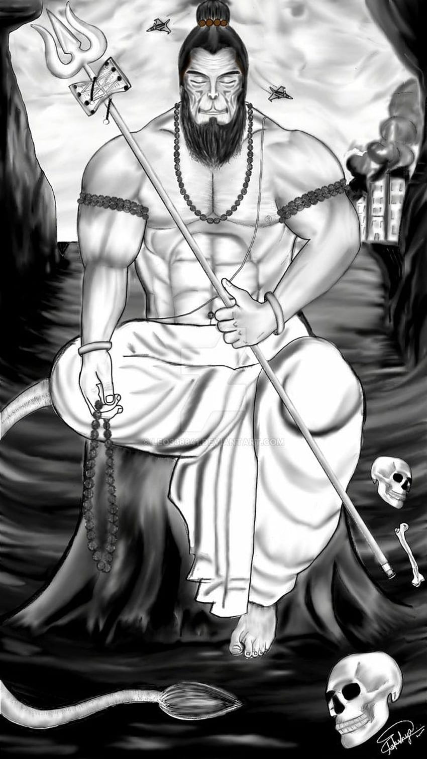 Yash Pareek on hanuman. Lord hanuman , Hanumanji, Hanuman, Lord Hanuman  Black and White HD phone wallpaper | Pxfuel