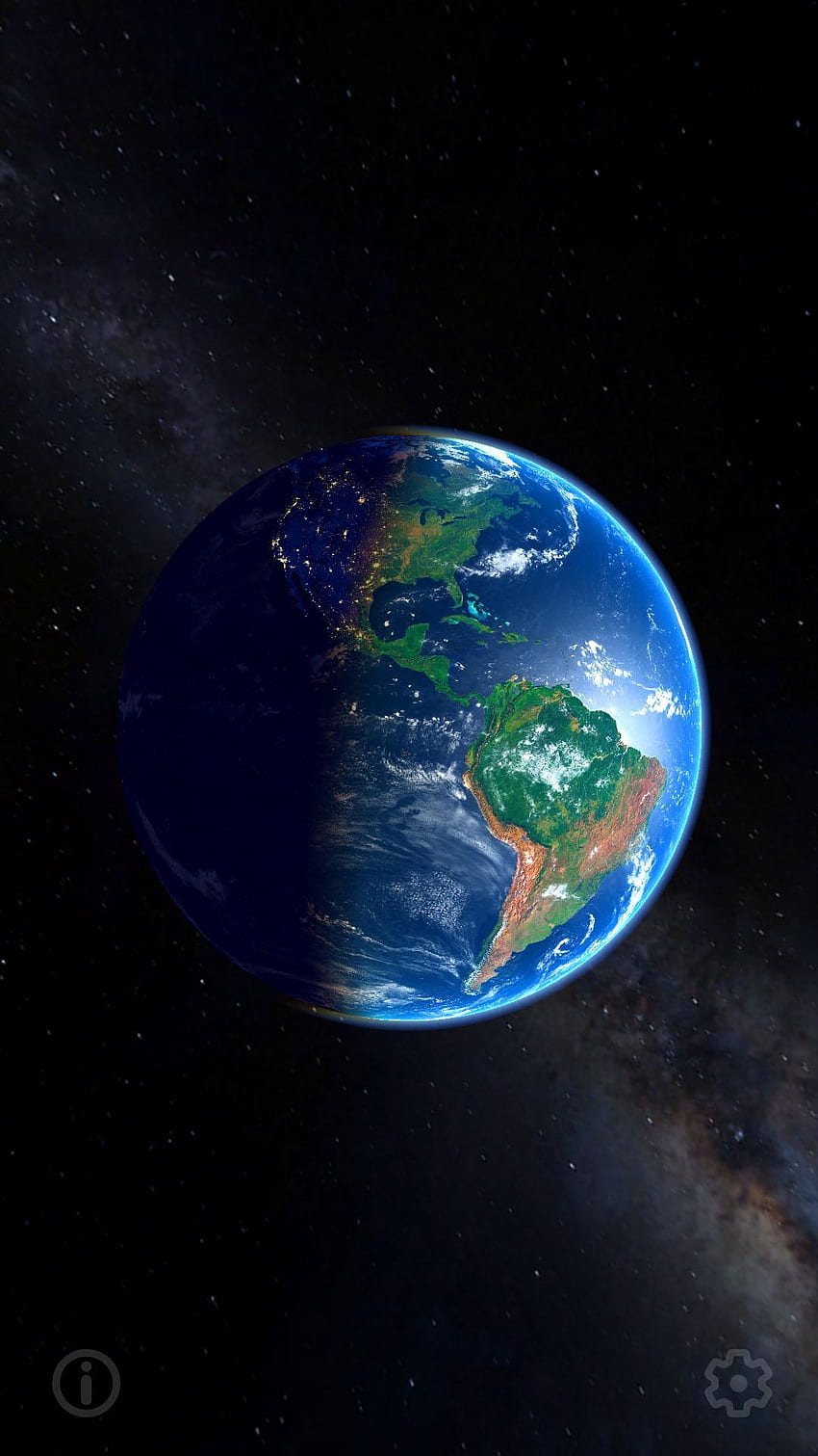 3D Earth & Real Moon. Live . for Android, Planet Earth 3D HD phone wallpaper  | Pxfuel