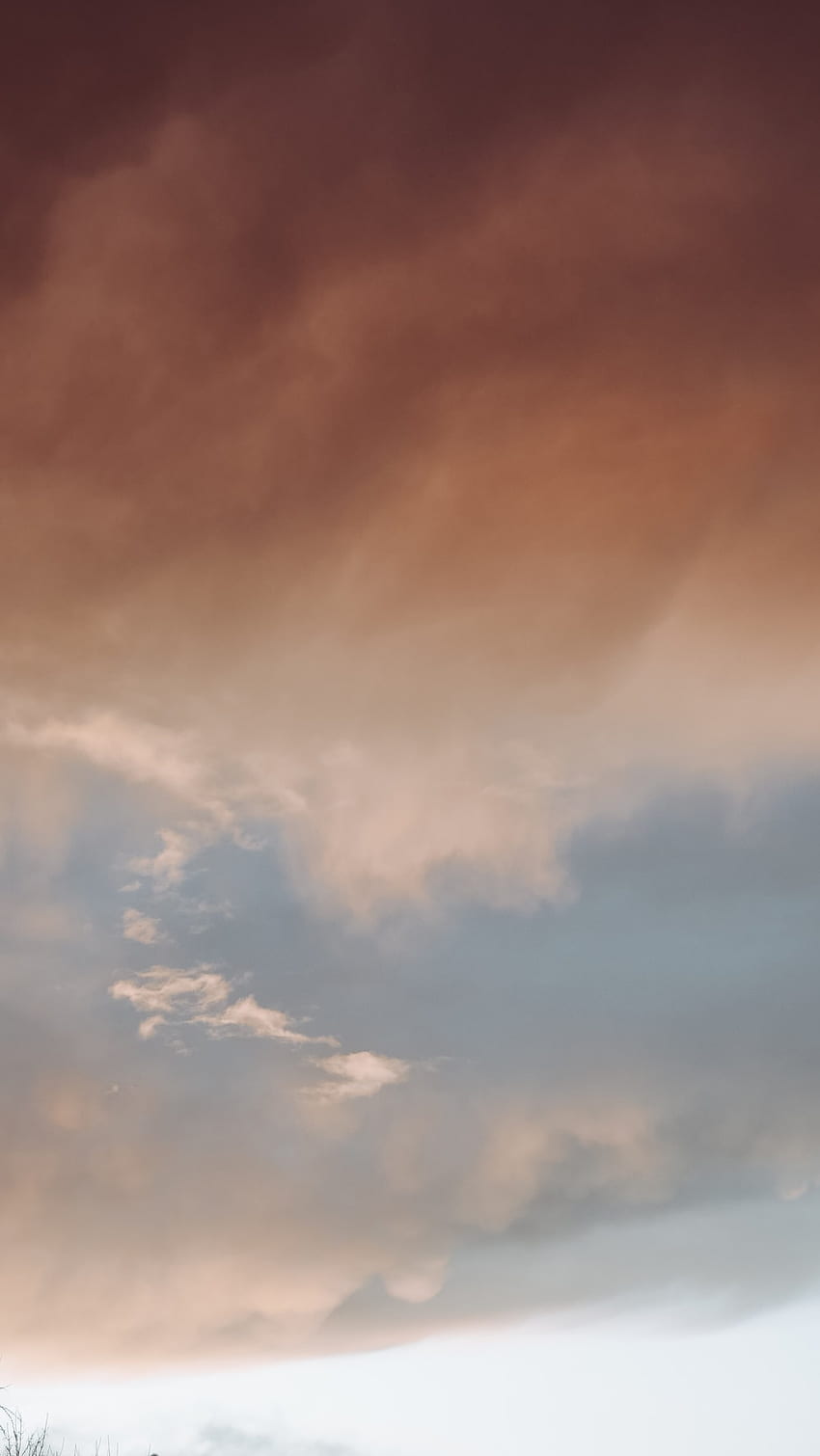 Brauner Himmel, braune Wolken HD-Handy-Hintergrundbild